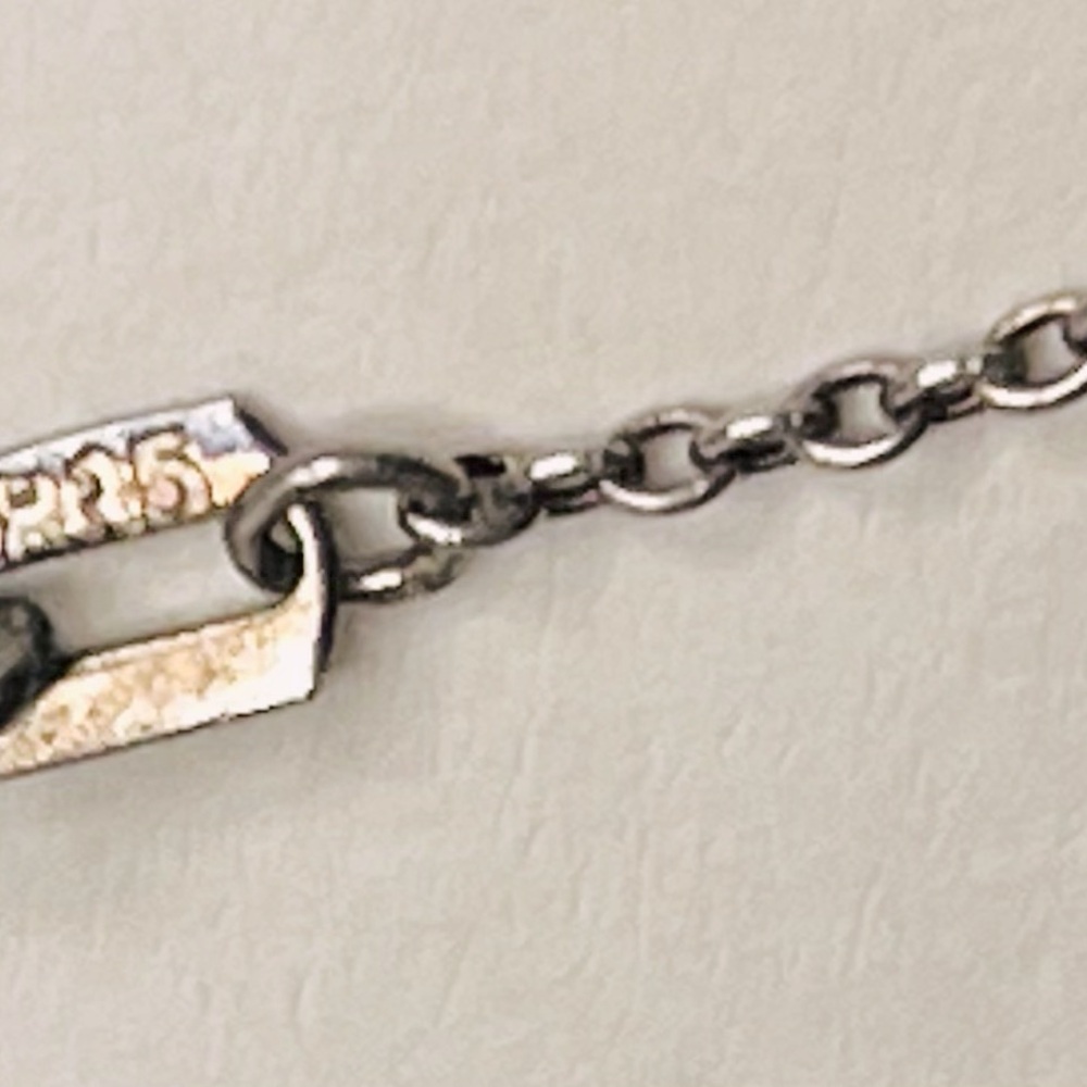Vintage  Czech Iris Glass 835 Silver Floating 1930s  Necklace - Picture 4 of 6